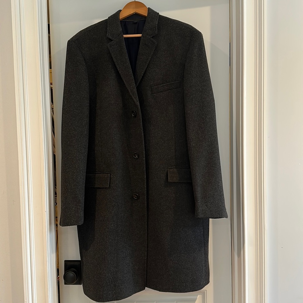 J. Crew mens wool top coat size 46R